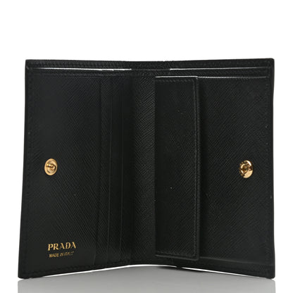 Prada Saffiano Mermaid Print Card Holder Black 4 of 5