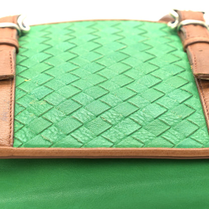 Bottega Veneta Nappa Intrecciato Bi-Color Top Handle Tote Green Brown 12 of 18