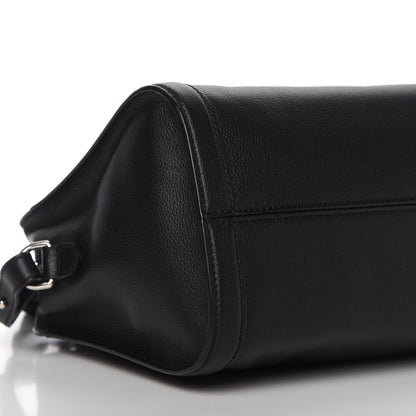 Alexander McQueen Pebbled Calfskin Small Skull Padlock Zip Around Tote Black 6 of 10