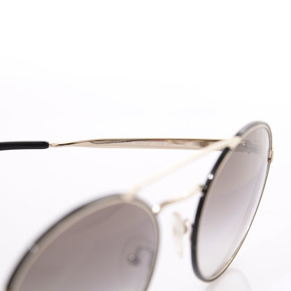 Prada Round Sunglasses SPR 51S Black Gold 5 of 7