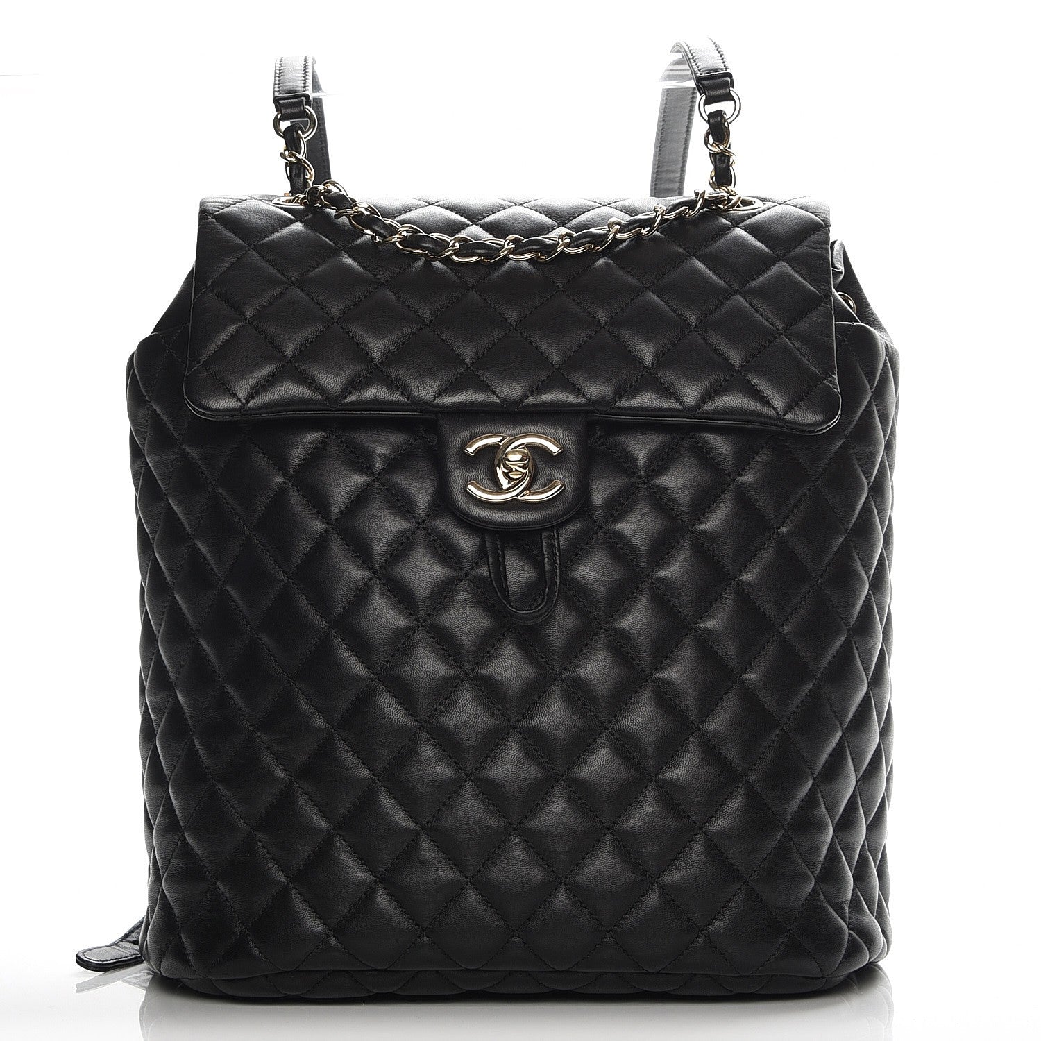 Chanel Lambskin Quilted Large Urban Spirit Backpack Black 1 of 6