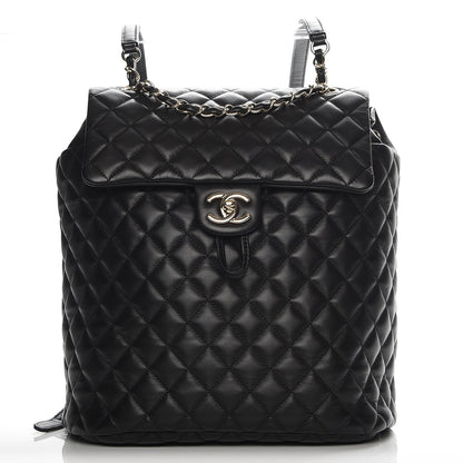 Chanel Lambskin Quilted Large Urban Spirit Backpack Black 1 of 6