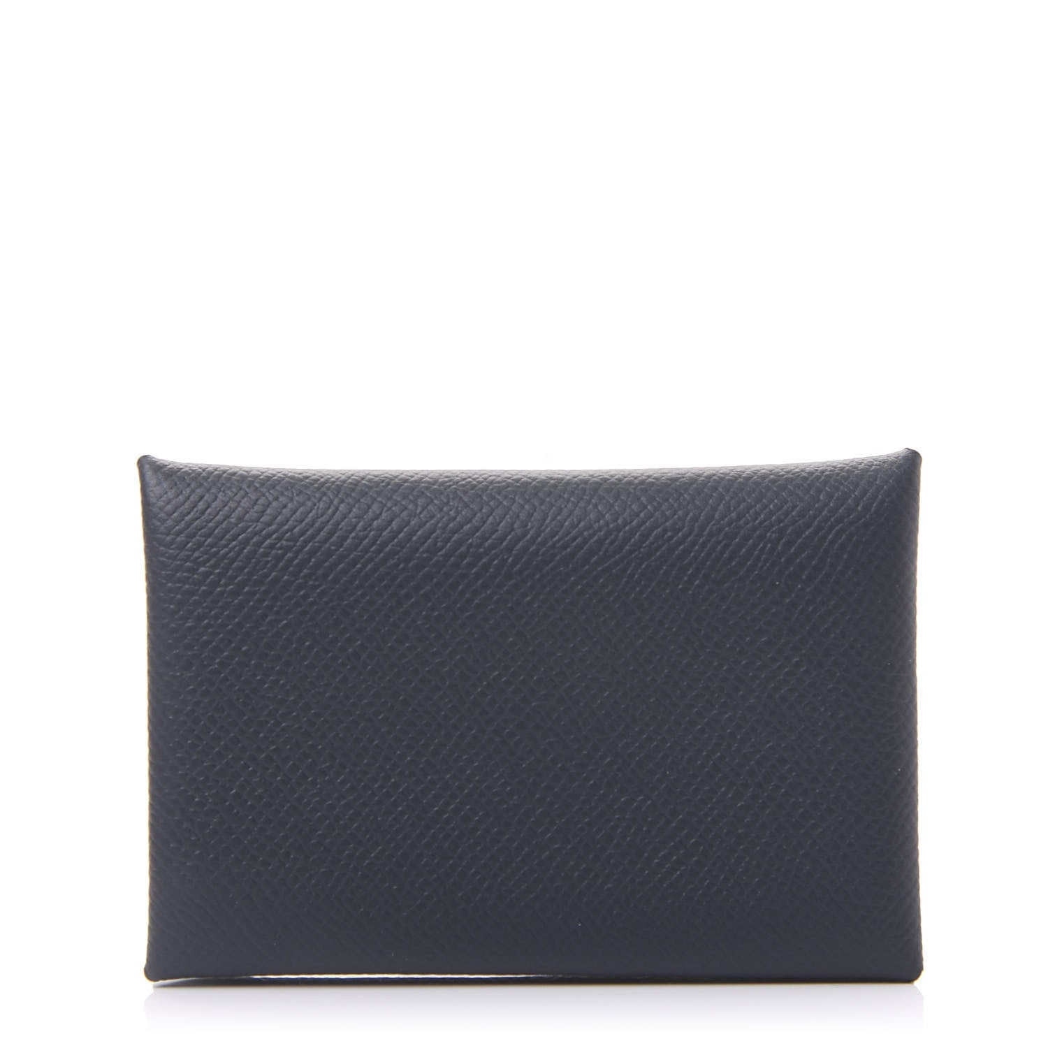 Hermes Epsom Verso Calvi Card Case Bleu Indigo Vert Amande 1 of 9