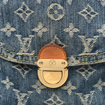 Louis Vuitton Monogram Denim Mini Pleaty Blue 7 of 9