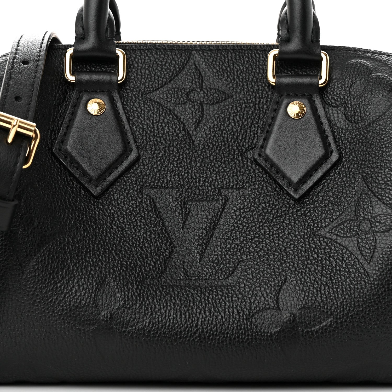 Louis Vuitton Empreinte Monogram Giant Speedy Bandouliere 20 Black 7 of 10