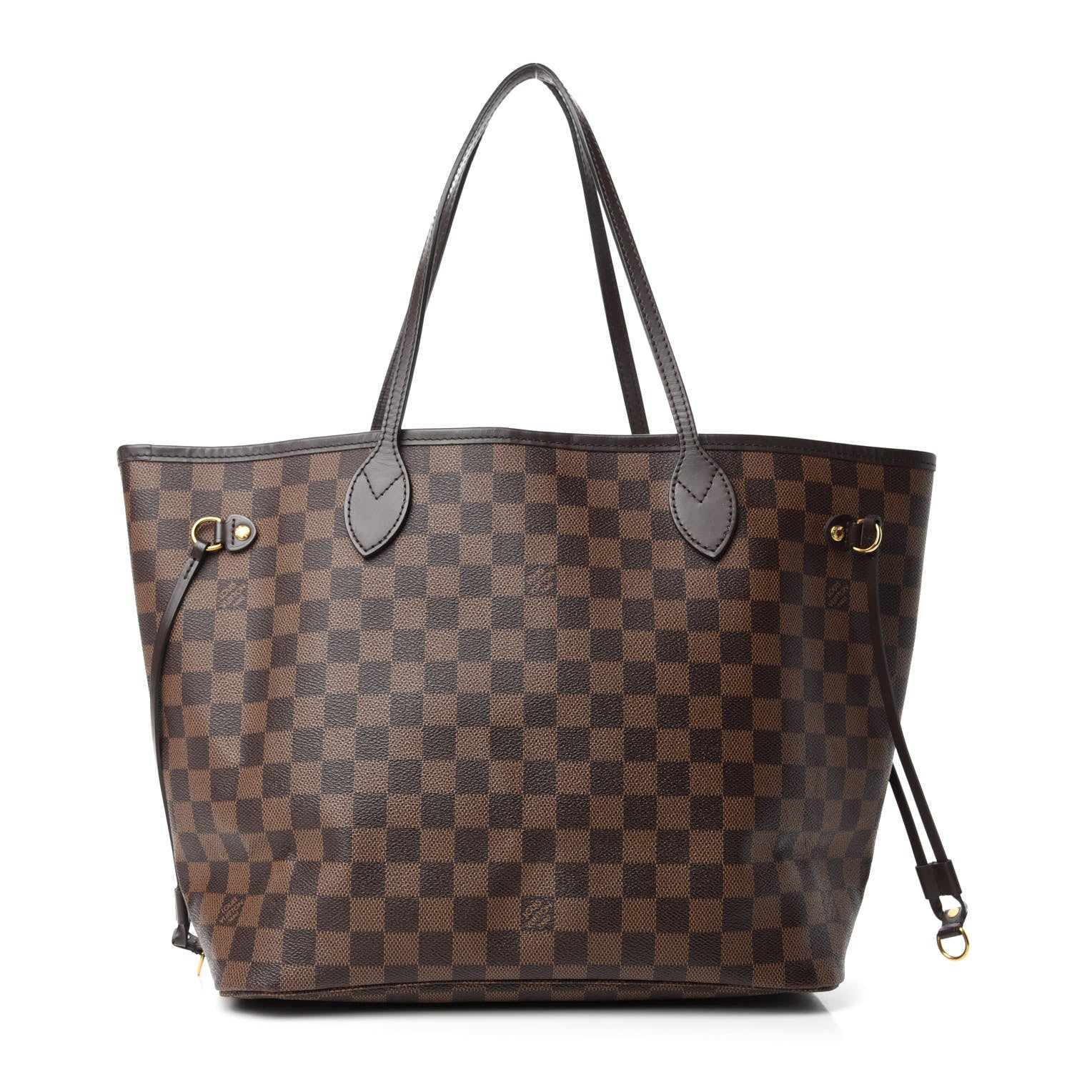 Louis Vuitton Damier Ebene Neo Neverfull MM Rose Ballerine 1 of 14