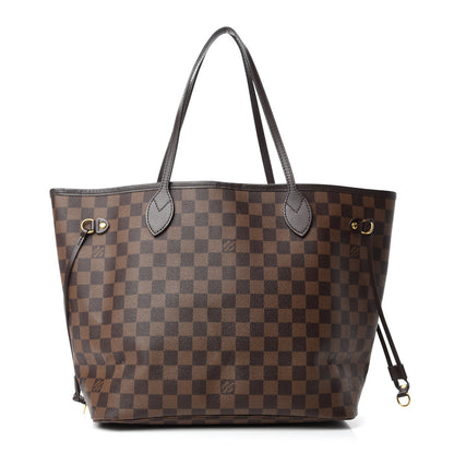 Louis Vuitton Damier Ebene Neo Neverfull MM Rose Ballerine 1 of 14