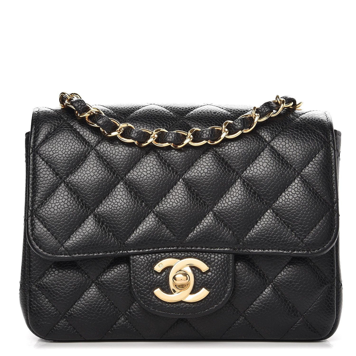 Chanel Caviar Quilted Mini Square Flap Black 1 of 12