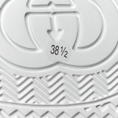 Gucci Calfskin Web Perforated Womens Platform 55mm Sneakers 38.5 White Bright Splash 7 of 9