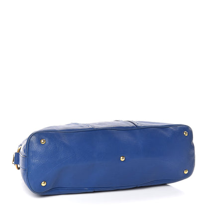 Saint Laurent Calfskin Oversized Muse Blue 4 of 13