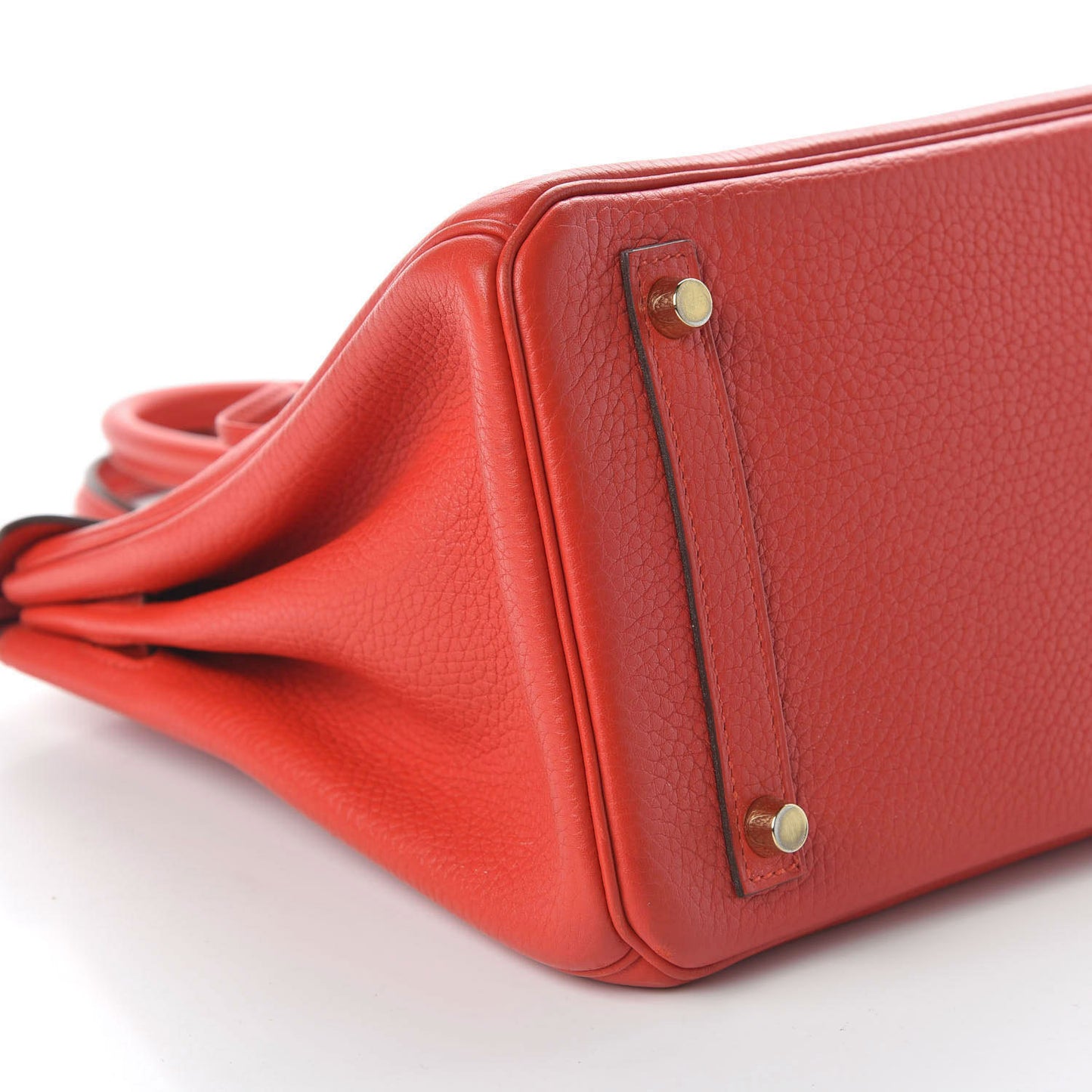 Taurillon Clemence Birkin 30 Rouge Tomate