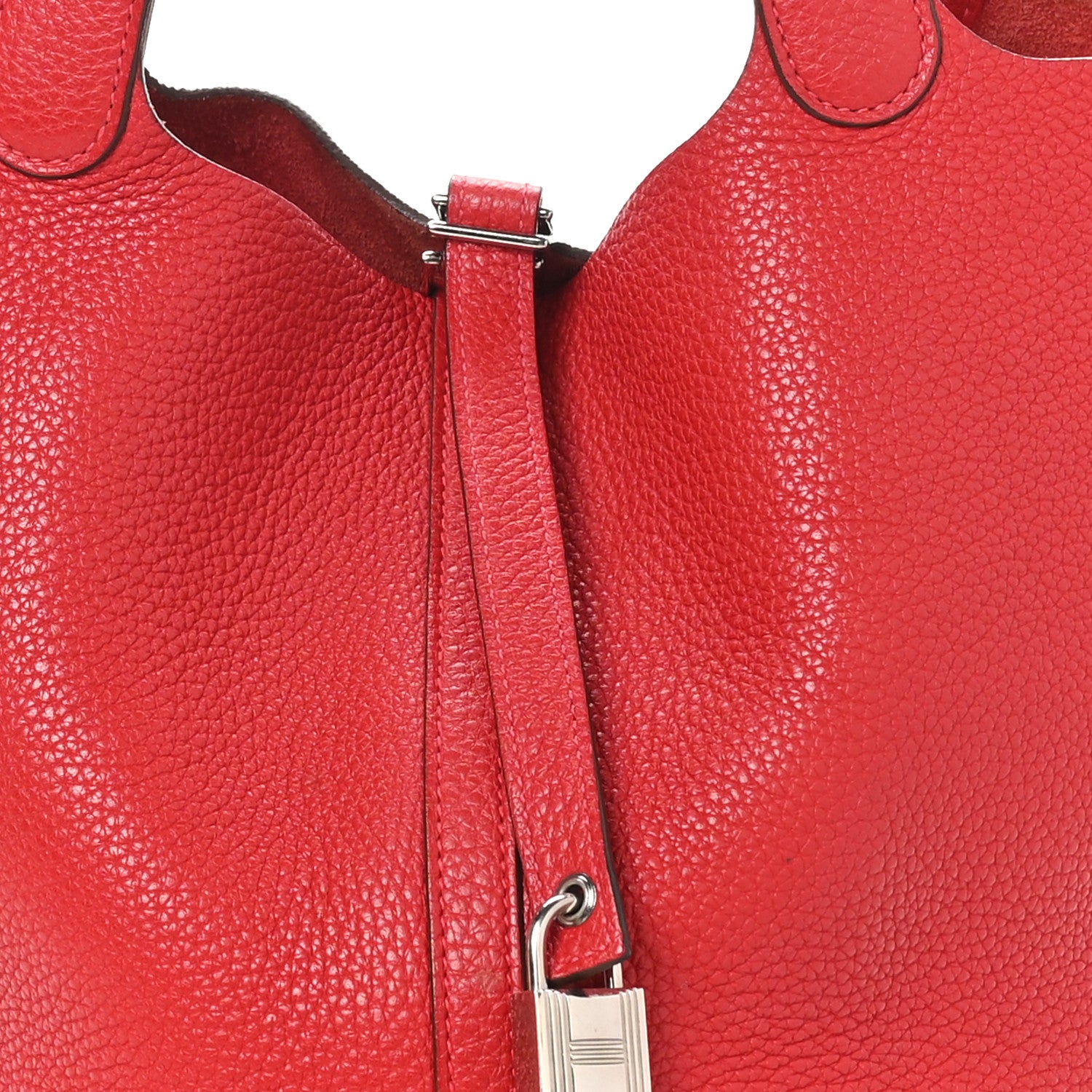 Hermes Taurillon Clemence Picotin Lock 22 MM Rouge Casaque 1710142