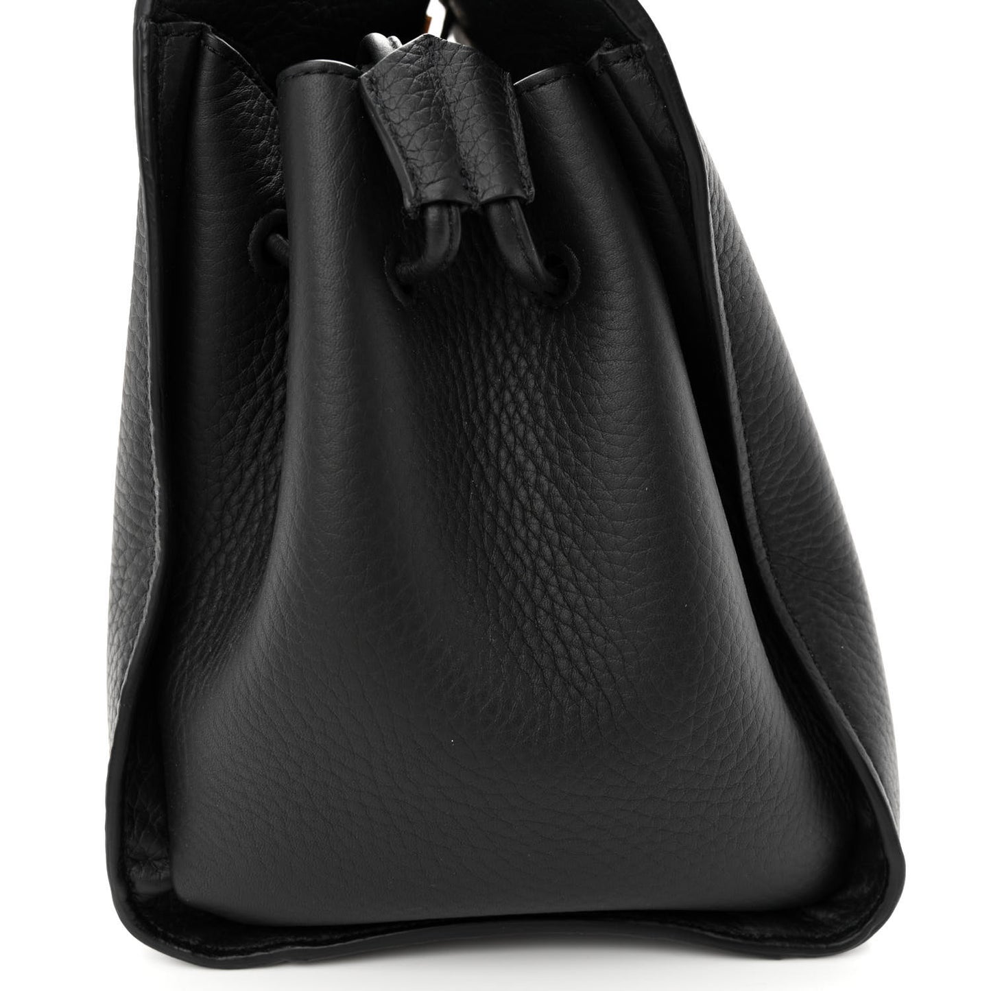 Heavy Grain Iris Tote Black