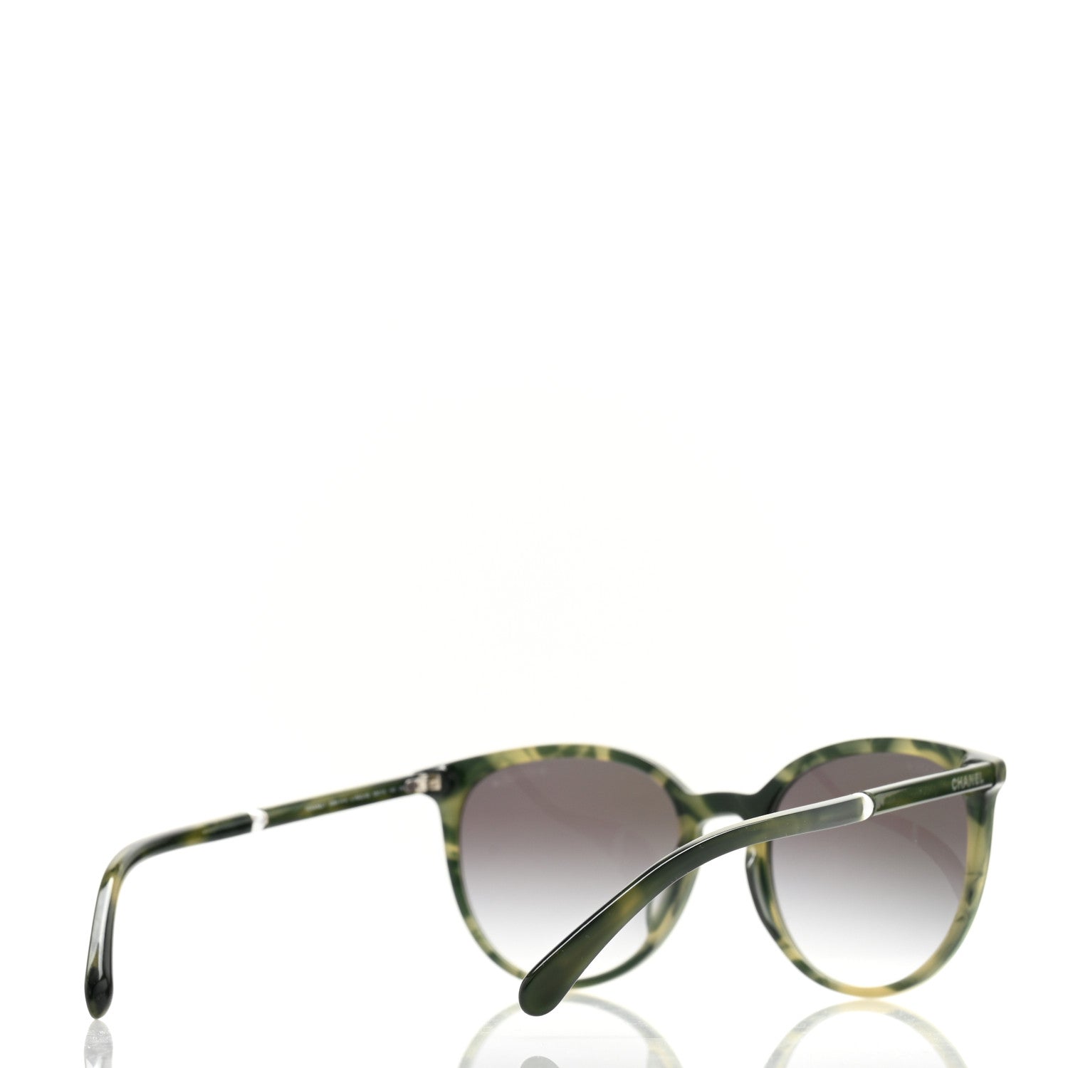 Chanel Acetate Butterfly Pearl Sunglasses 5394-H-A Green 4 of 8