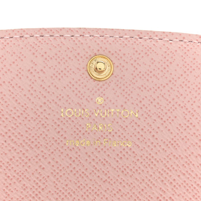 Louis Vuitton Damier Azur Emilie Wallet Rose Ballerine 6 of 10