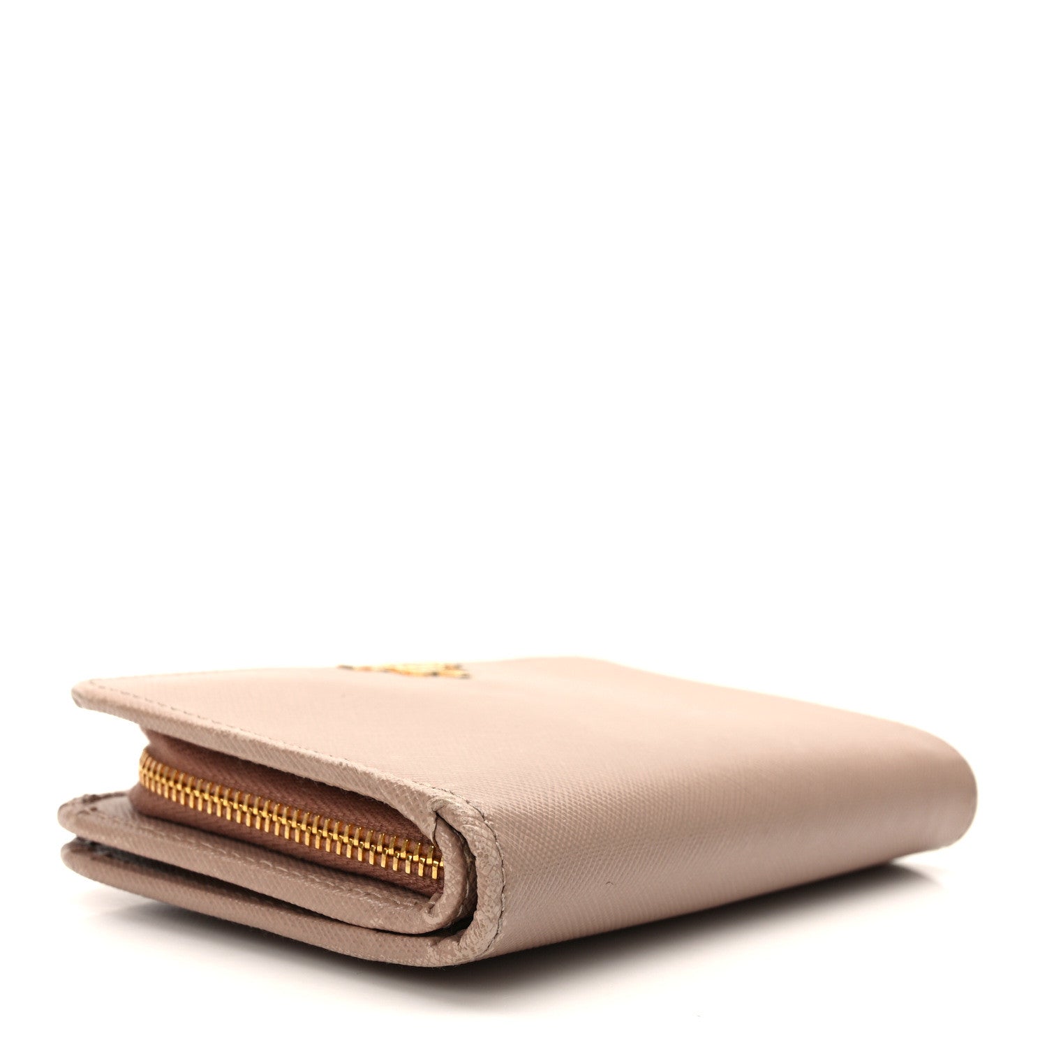Prada Saffiano Metal Compact Zip Around Wallet Cammeo 2 of 10