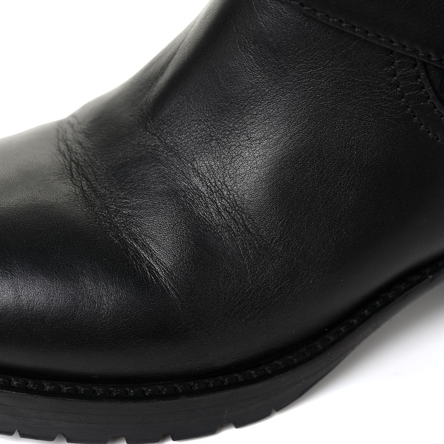 Valentino Garavani Calfskin Rockstud 30mm Biker Boots 37 Black 11 of 16