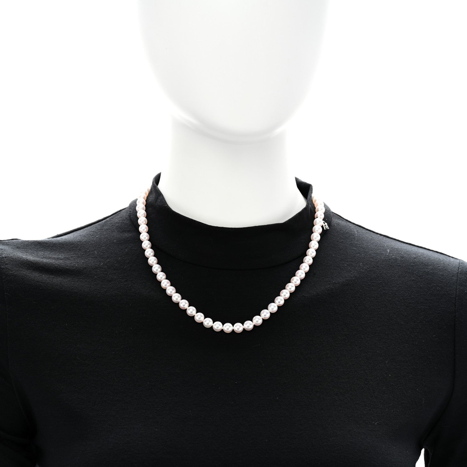 Mikimoto 18K White Gold Akoya Cultured Pearl 6-7mm Strand Necklace 18" 2 of 5