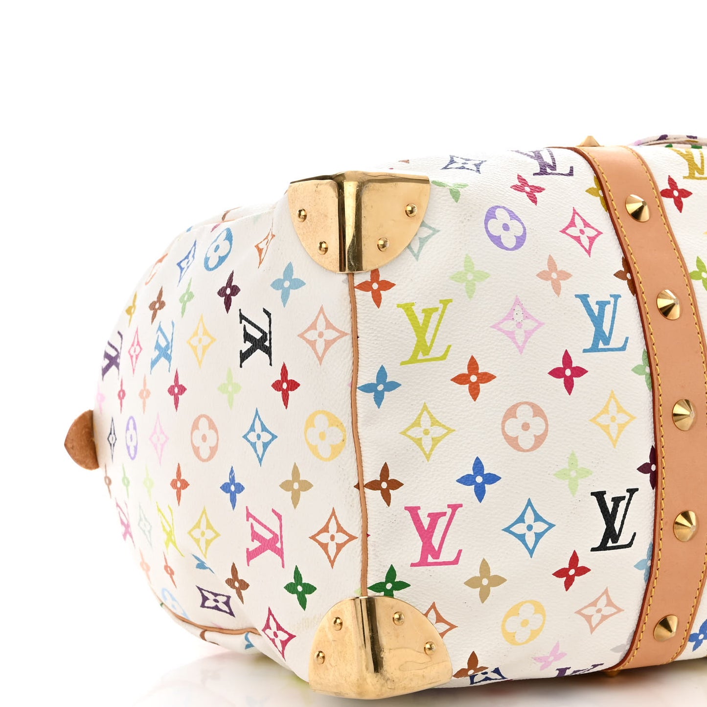 Monogram Multicolor Keepall 45 White