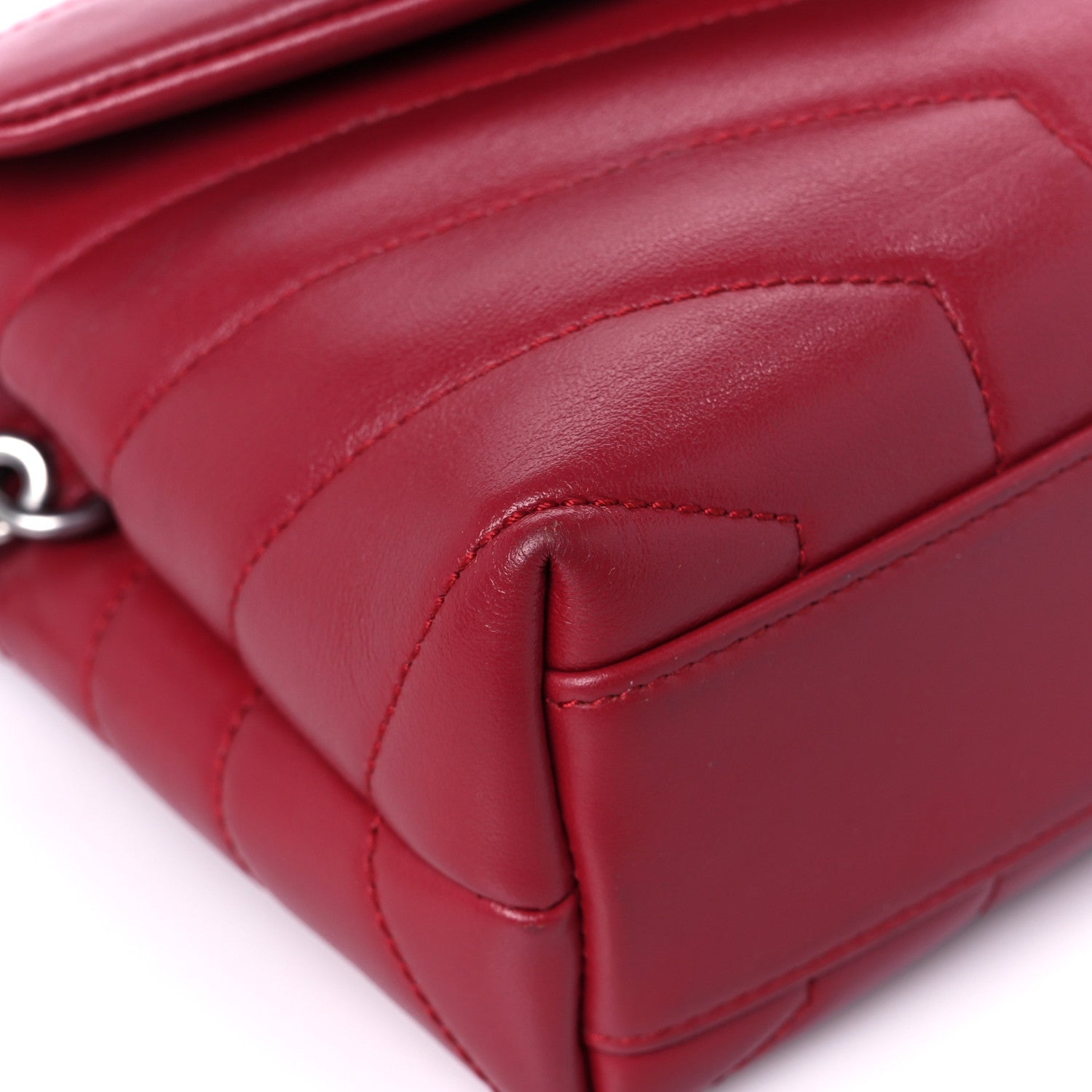 Saint Laurent Calfskin Y Quilted Monogram Toy Loulou Crossbody Bag New Lipstick 14 of 14