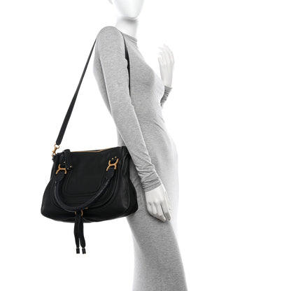 Chloe Calfskin Medium Marcie Satchel Black 2 of 9