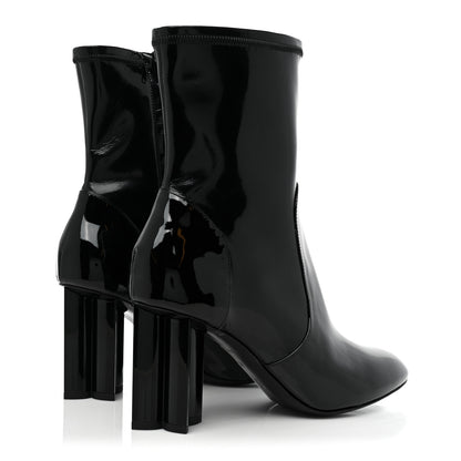 Louis Vuitton Patent Uniformes Silhouette Ankle Boots 38 Black 4 of 9