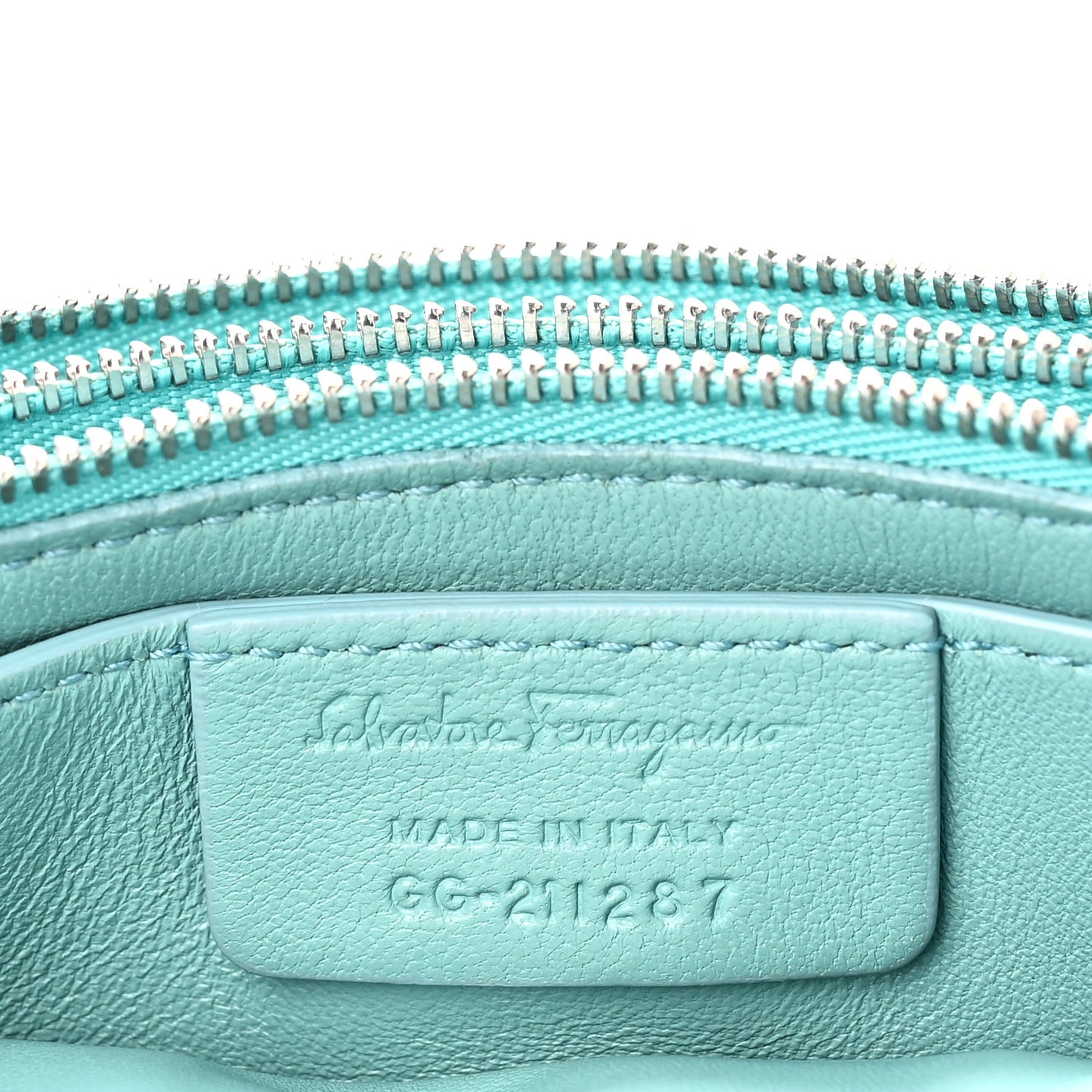 Calfskin Small Viva Bow Shoulder Bag Tyrone Turquoise