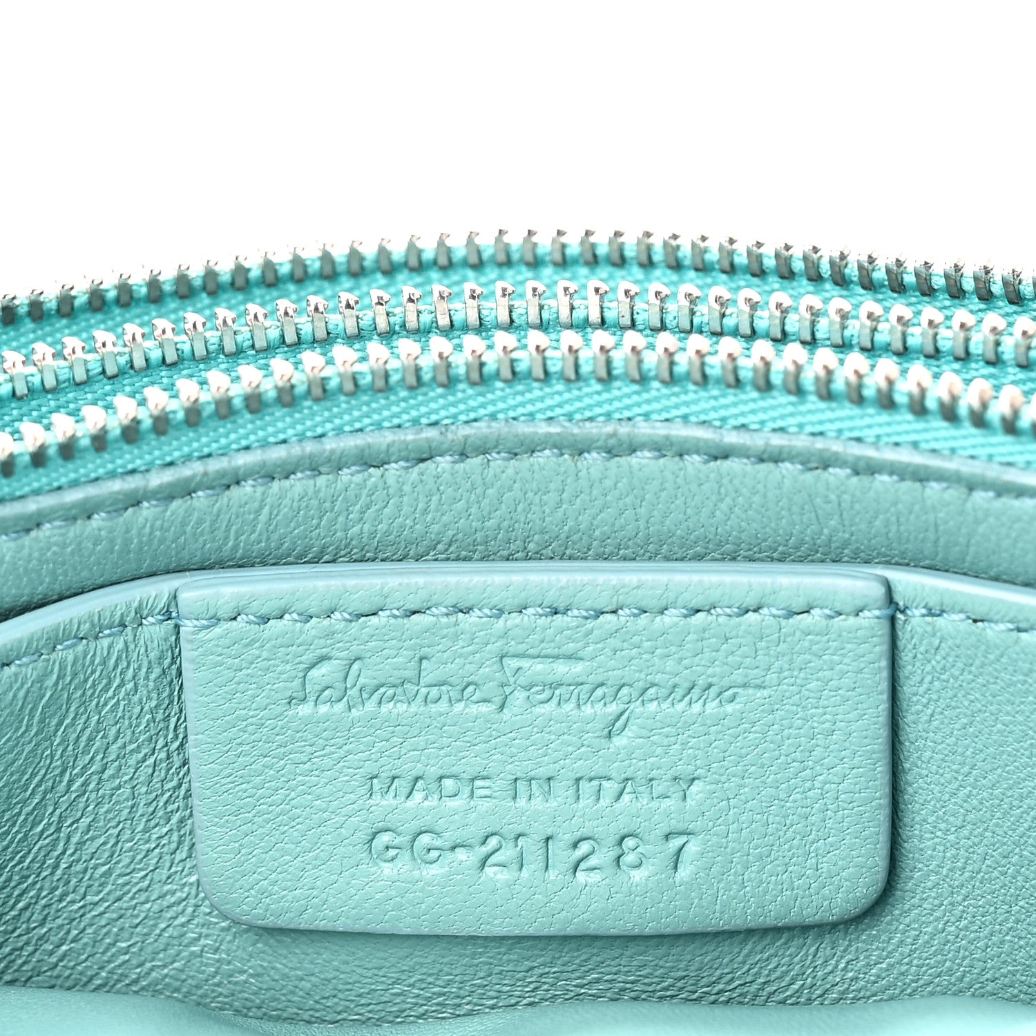 Salvatore Ferragamo Calfskin Small Viva Bow Shoulder Bag Tyrone Turquoise 8 of 12
