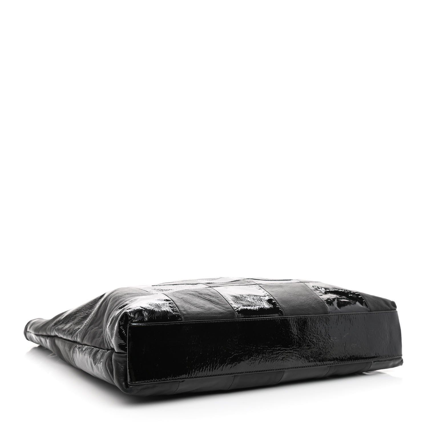 Chanel Patent Calfskin Patchwork Brooklyn Tote Black 4 of 12