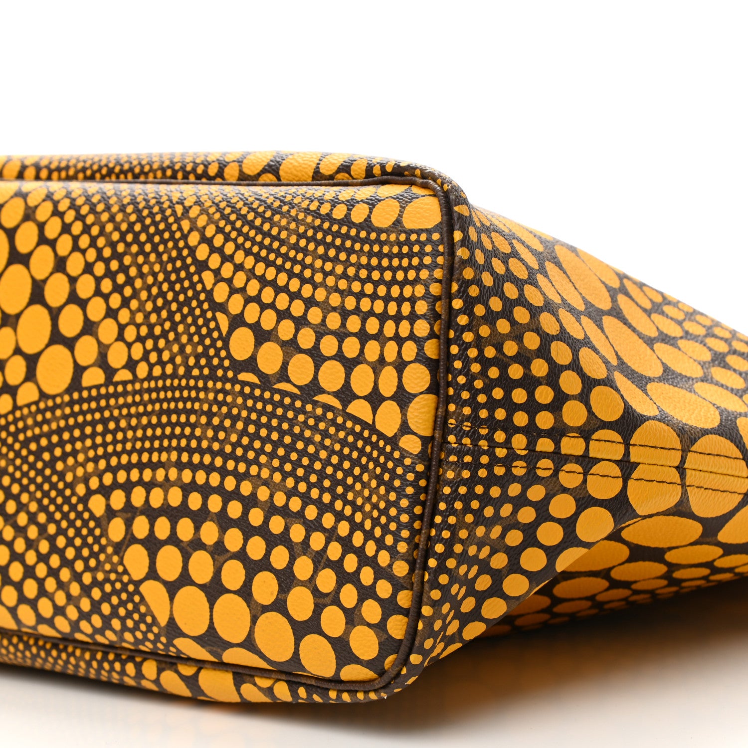Louis Vuitton Monogram Kusama Waves Neverfull MM Yellow 10 of 11