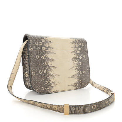 Celine Lizard Medium Classic Box Flap Bag Natural 3 of 13