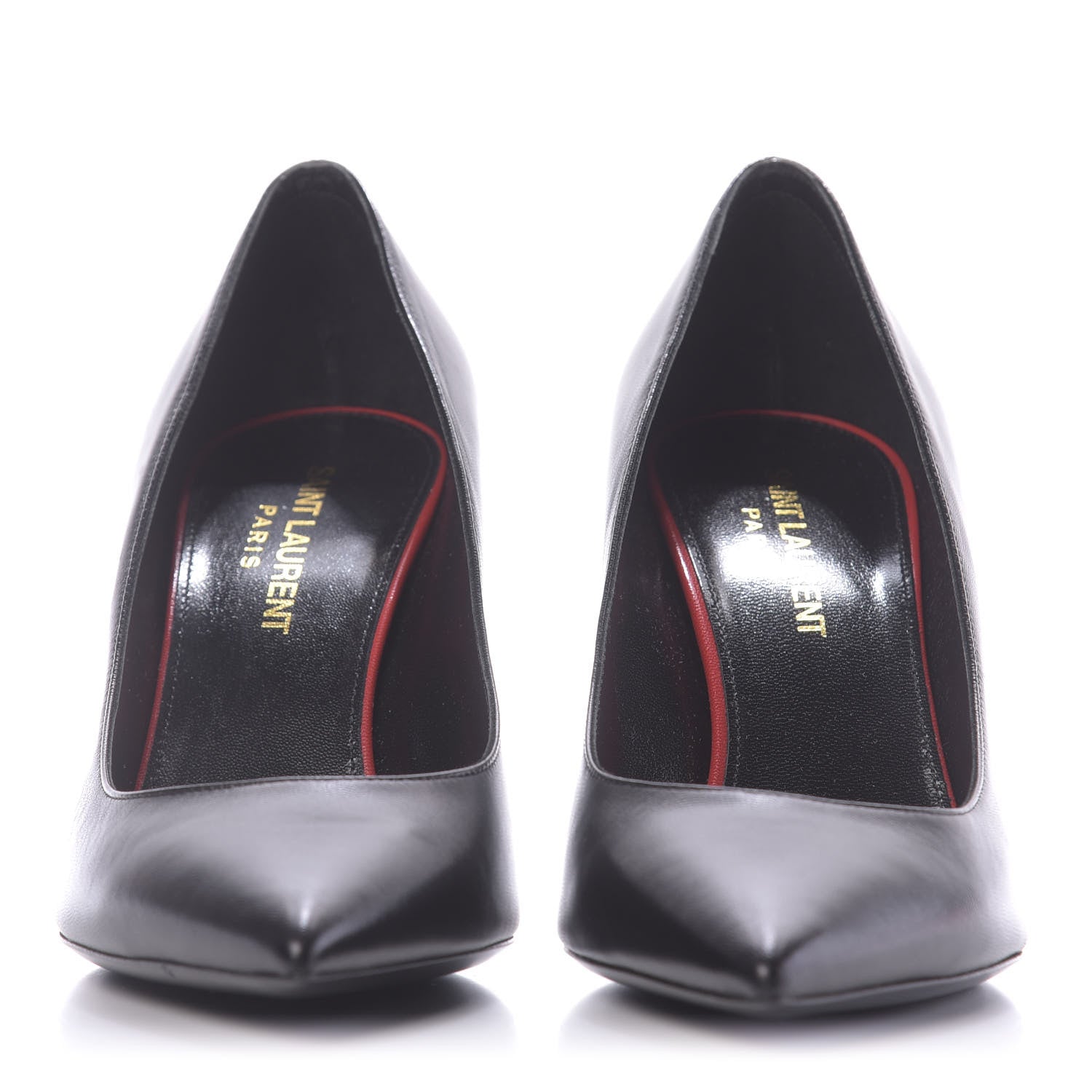 Saint Laurent Calfskin Anja 85 Pumps 36 Black 10 of 10