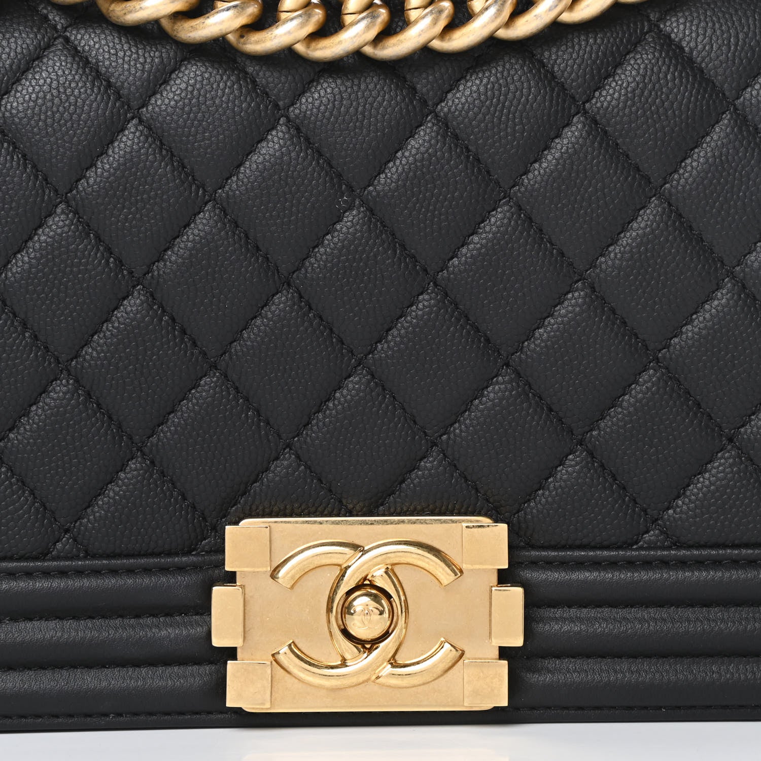 Chanel Caviar Quilted Medium Boy Flap Black 8 of 11