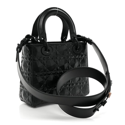 Christian Dior Calfskin Cannage Diamond Small My ABCDior Lady Dior Black 3 of 11
