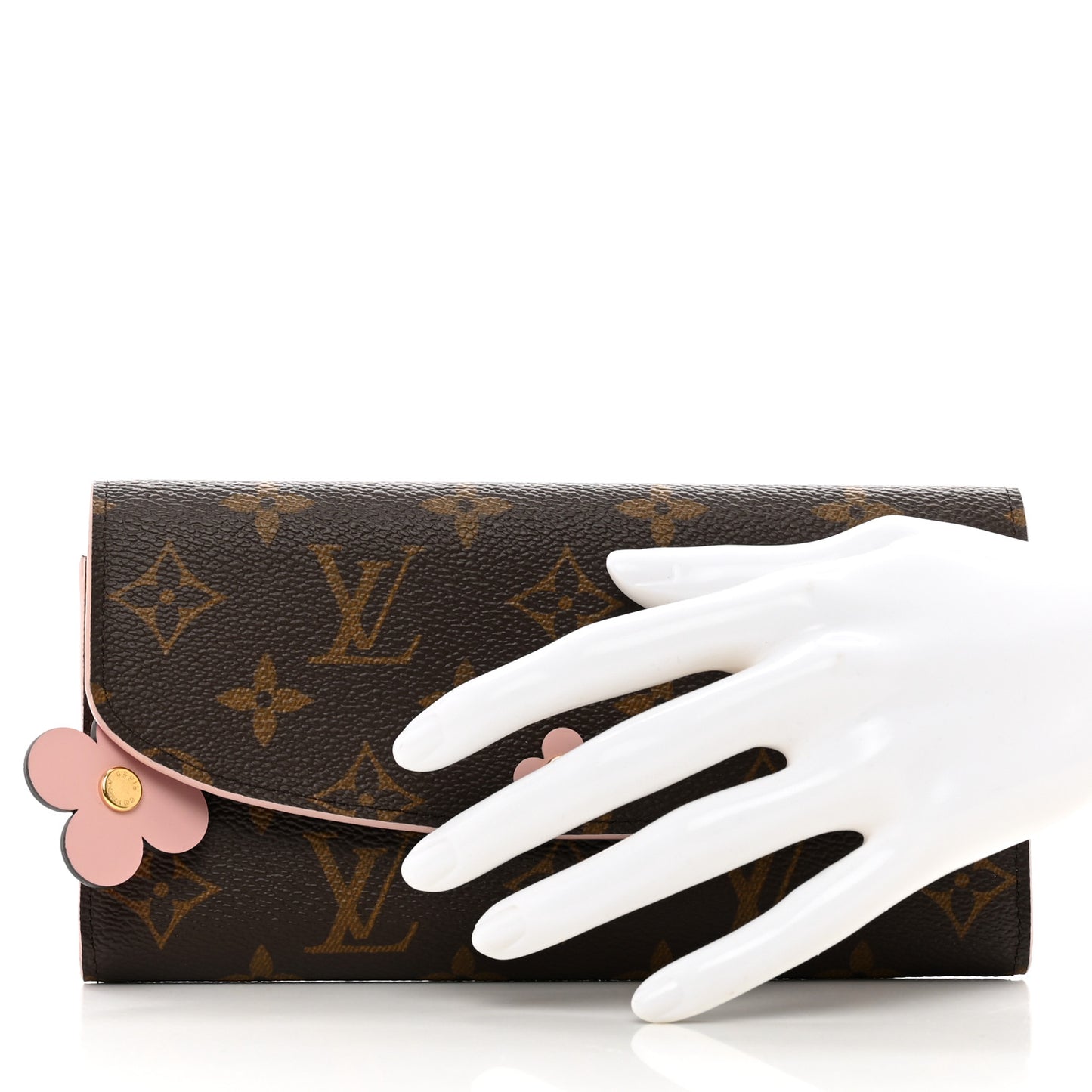 Monogram Bloom Flower Emilie Wallet Fuchsia