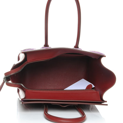 Celine Smooth Calfskin Felt Micro Luggage Merlot 5 of 9