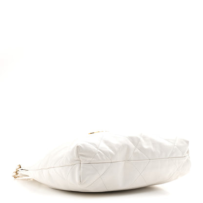 Chanel Shiny Calfskin Quilted Small Chanel 22 White 4 of 10