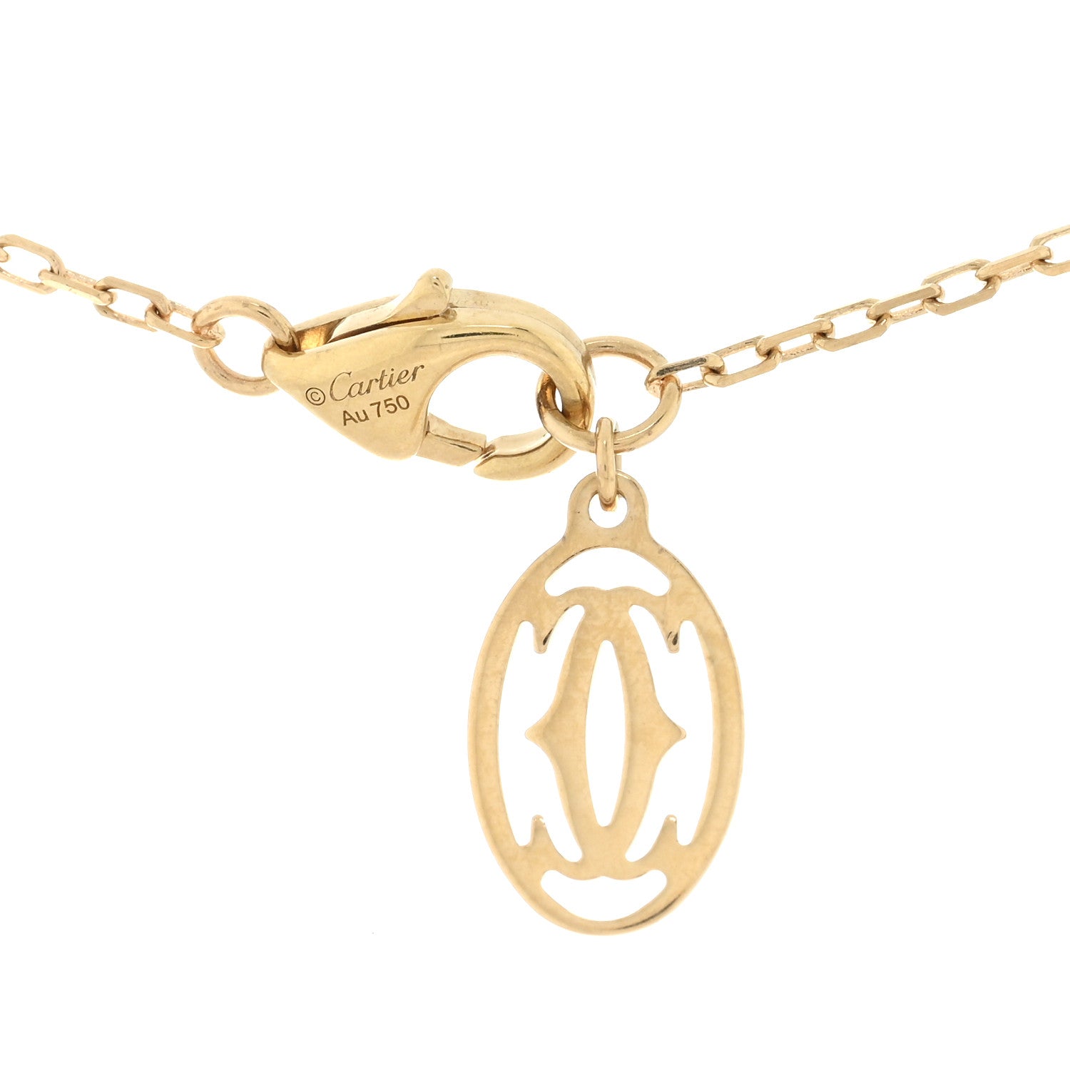 Cartier 18K Yellow Gold Diamond SM D'Amour Pendant Necklace 4 of 4