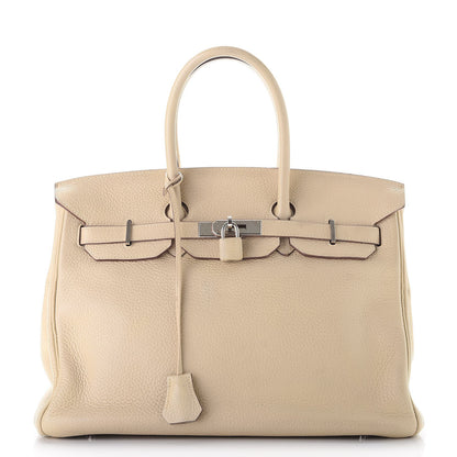 Hermes Taurillon Clemence Birkin 35 Parchemin 1 of 56