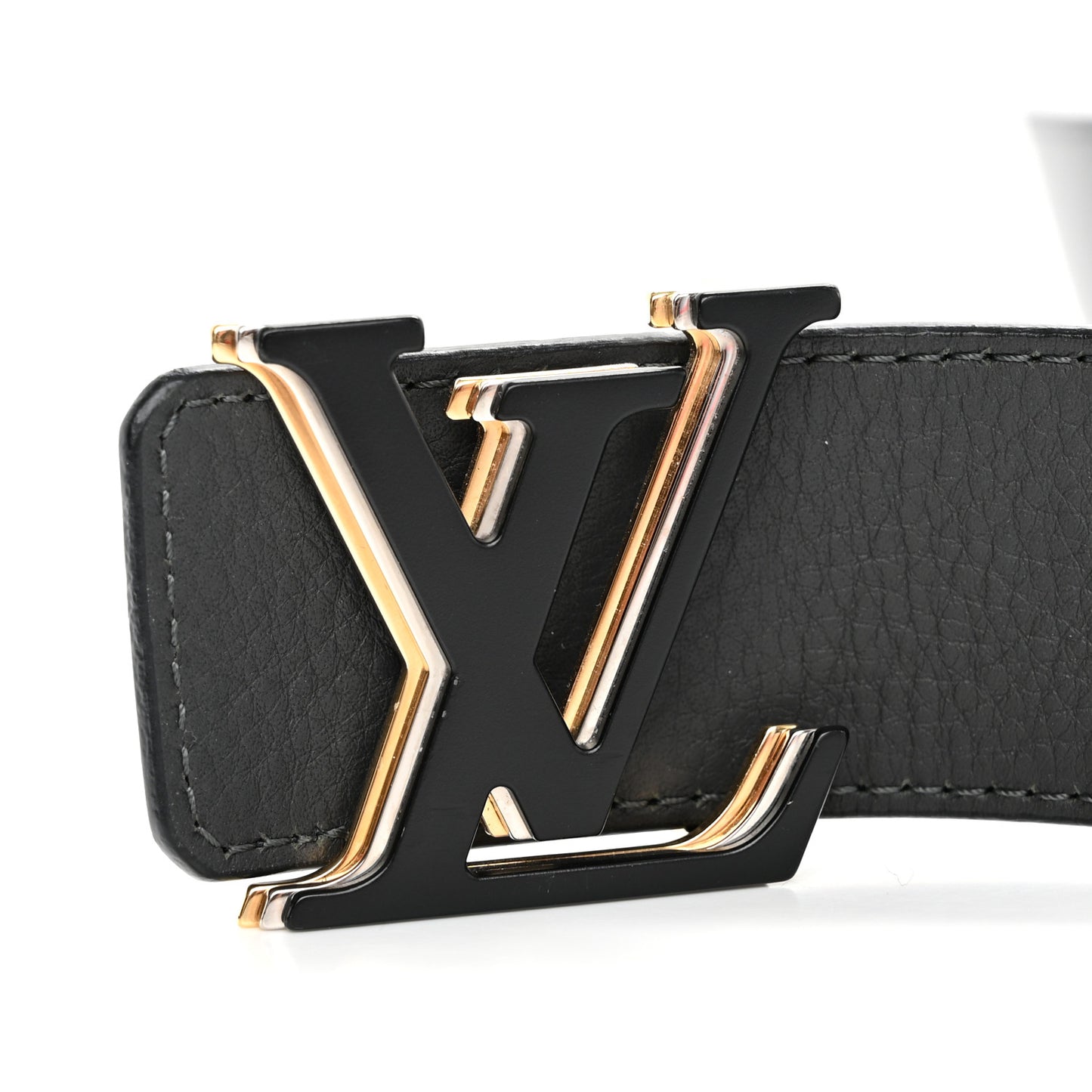 Calfskin 40mm LV Optic Reversible Belt 95 38 95 38 Black Anthracite Gray 95/38 Black Anthracite Gray