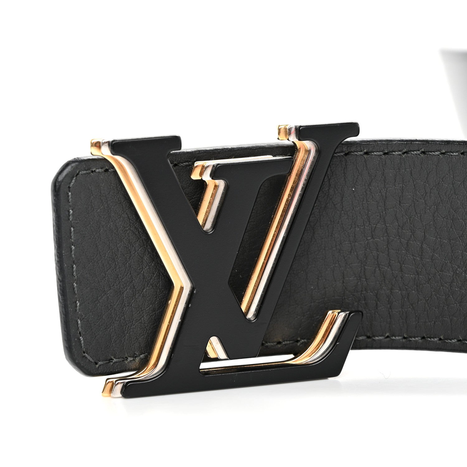 Louis Vuitton Calfskin 40mm LV Optic Reversible Belt 95 38 95 38 Black Anthracite Gray 95/38 Black Anthracite Gray 6 of 6