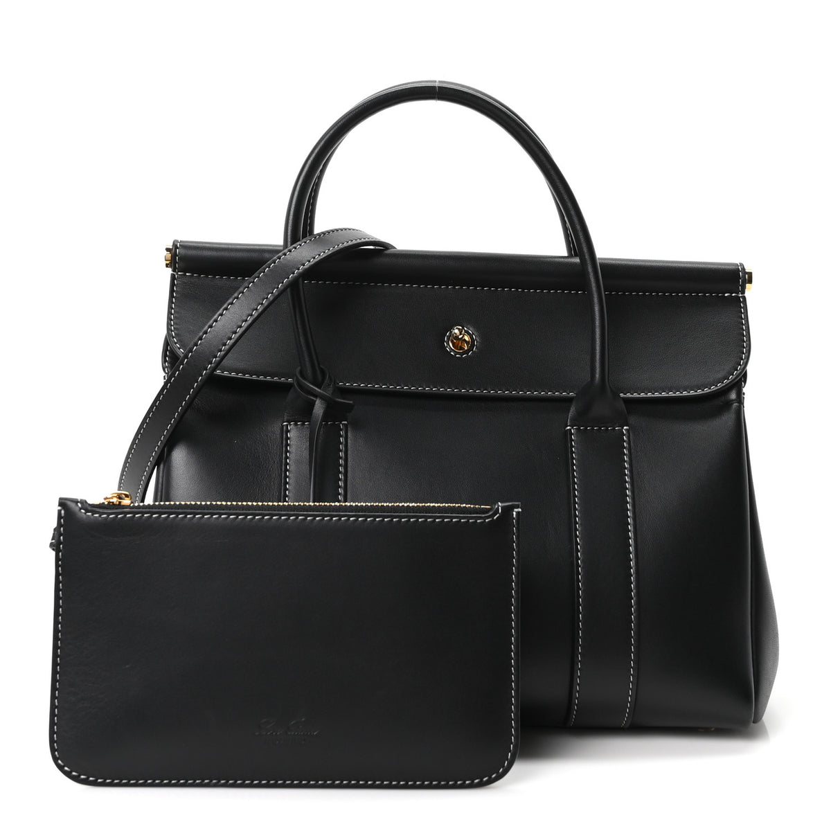 Loro Piana Calfskin L25 Loom Bag Black 3 of 10