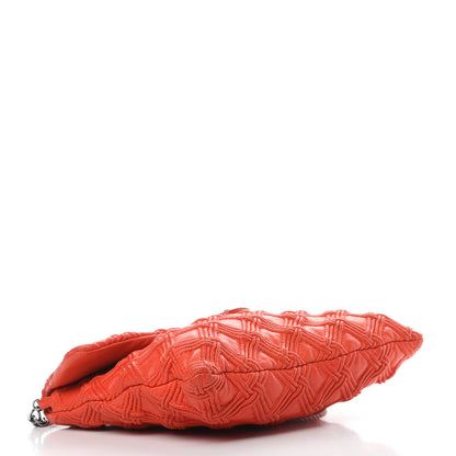 Chanel Lambskin Stitched Large Walk Of Fame Flap Red 4 of 13