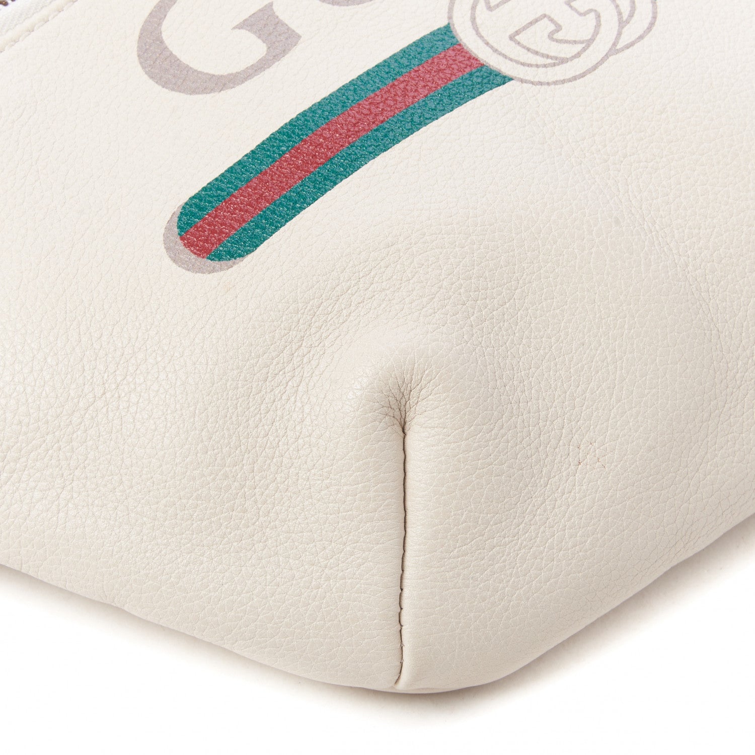Gucci Grained Calfskin Logo Belt Bag White 9 of 9