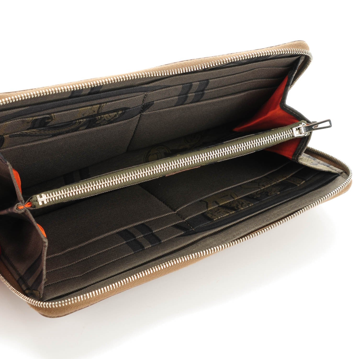 Hermes Epsom Silk'in Wallet Etoupe 5 of 7