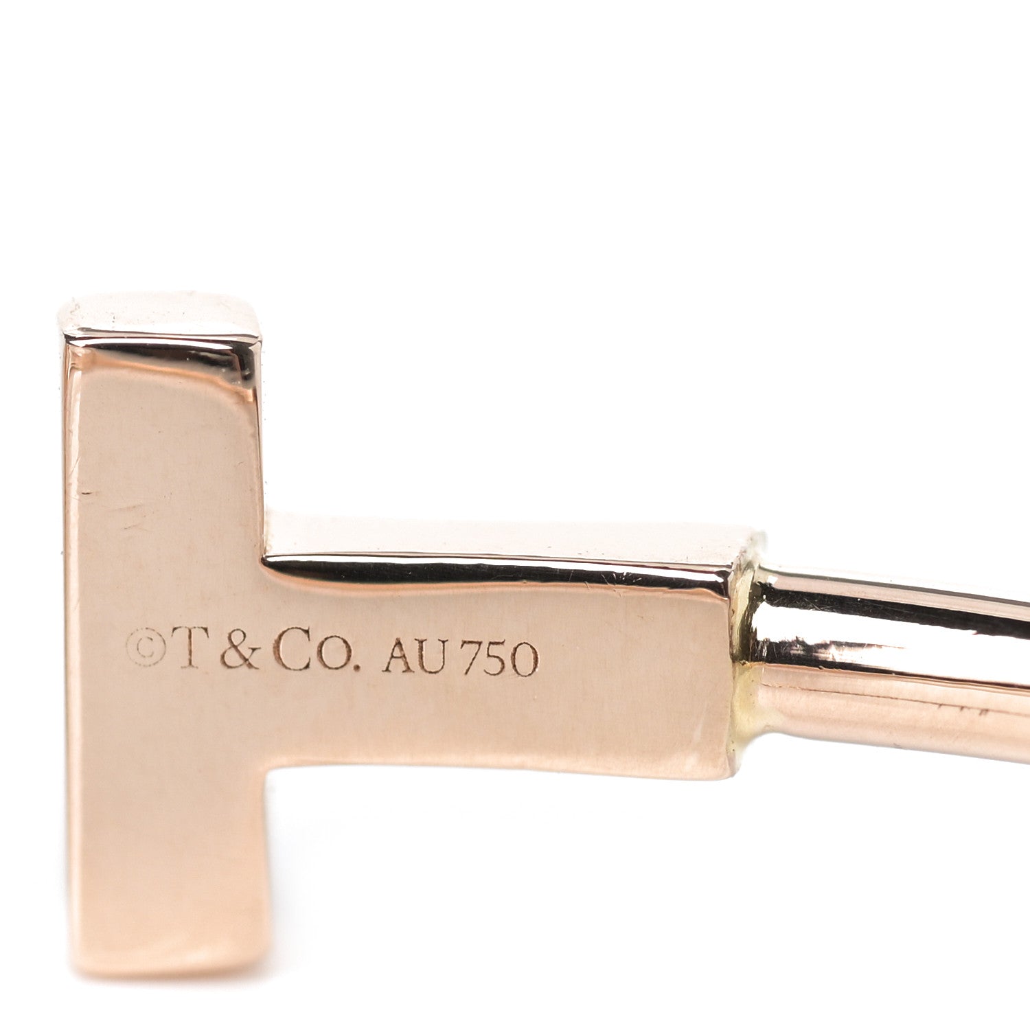 Tiffany 18K Rose Gold T Wire Bracelet 3 of 3