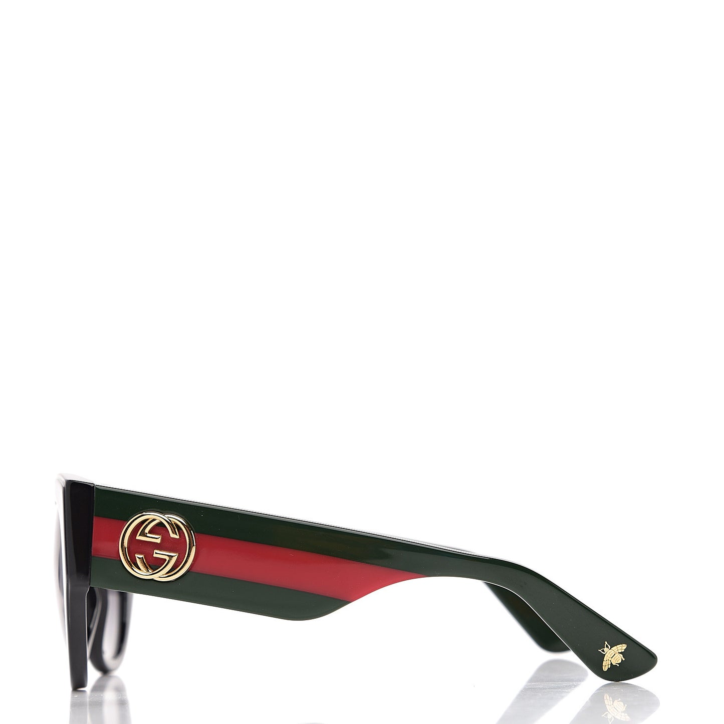 Acetate Oversized Rectangle Frame Web Sunglasses GG3864/S Black