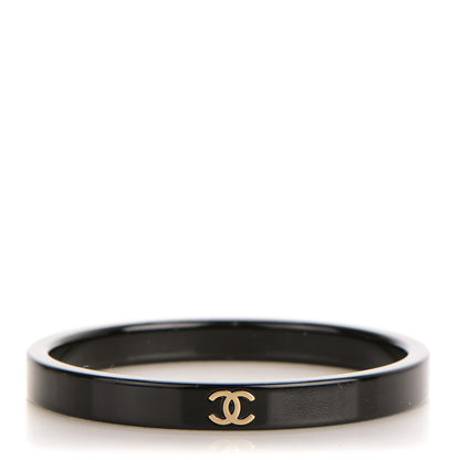 Chanel Resin Metal CC Bangle Black 1 of 4