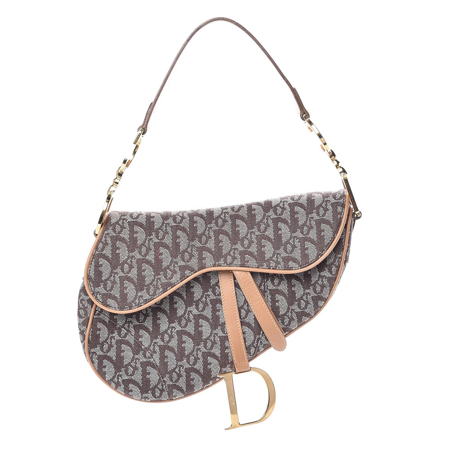 Monogram Saddle Bag Beige
