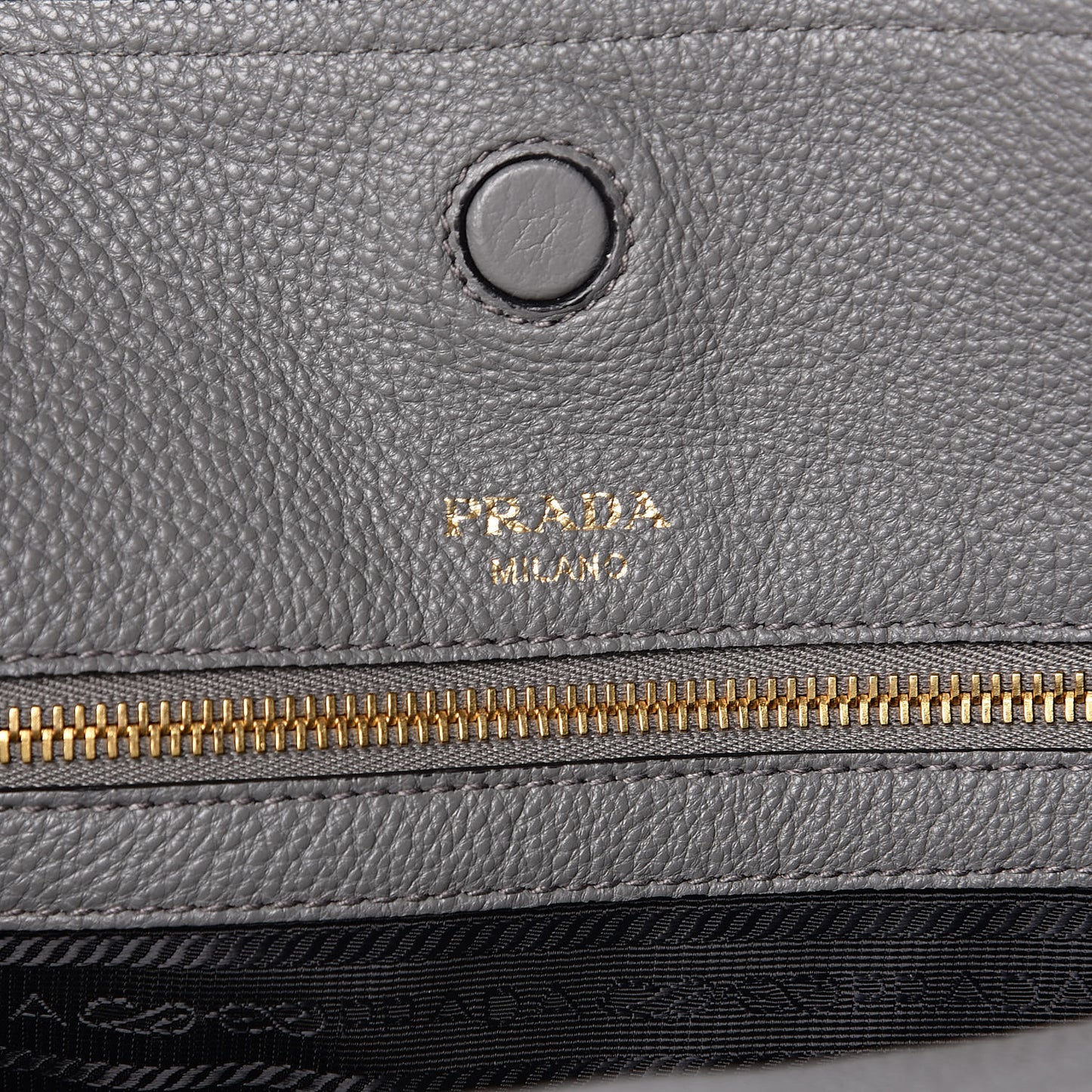 Vitello Daino Pocket Shopping Tote Marmo